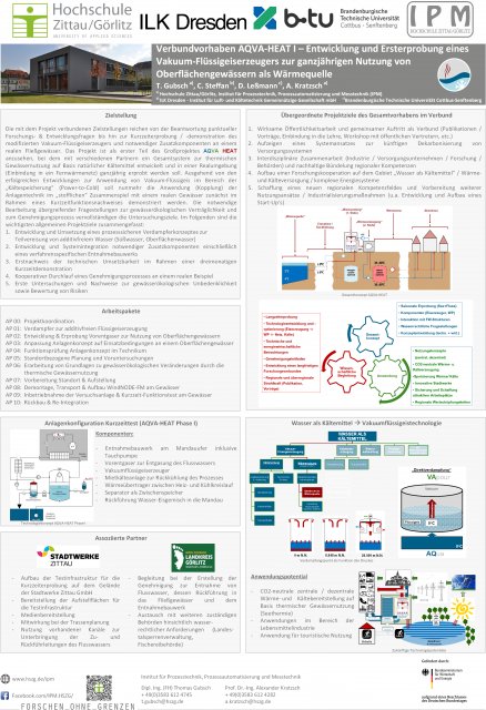 Projektposter IPM, ILK, BTU